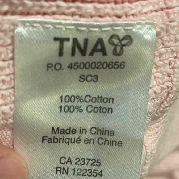 TNA baby pink sweater cardigan XS - Picture 2 of 5